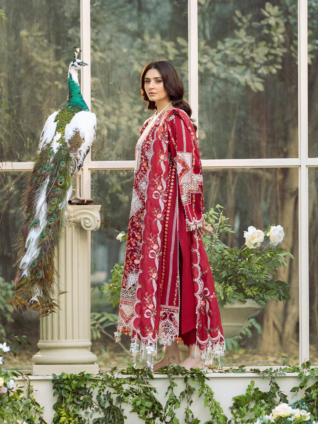 3PC UNSTITCHED LAWN SUIT - BG874