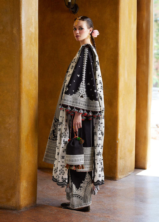 SHAMS 3PC EMBROIDERED LAWN - BG859