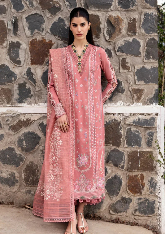 3 PC EMBROIDERD LAWN SUIT - BG873