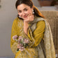 JANAN PARROT 3PC UNSTITCHED LAWN SUIT - BG864