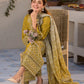 JANAN PARROT 3PC UNSTITCHED LAWN SUIT - BG864